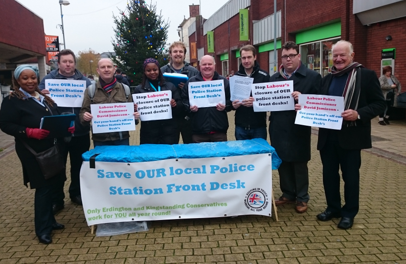 Members of the campaign group on Erdington High Street