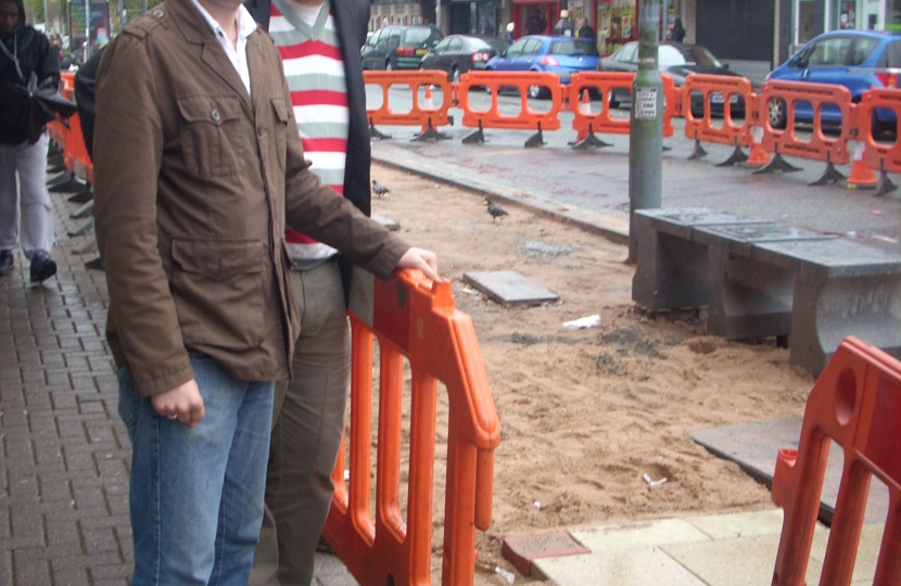 Gareth and Robert inspecting stage 1 of the work