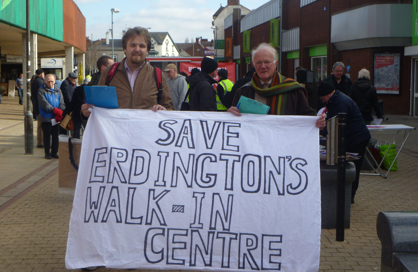 Robert and Bob with their banner