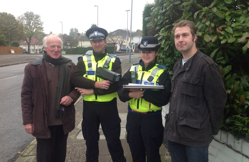 Bob, Gareth and two of our excellent local PCSO's