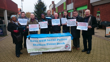 Members of the campaign group on Erdington High Street