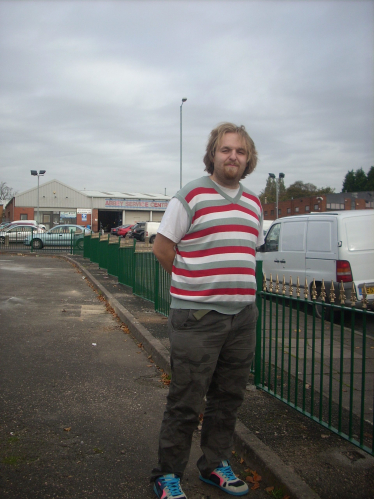 Robert inspecting the new fence sections that have been installed