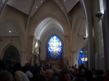 The new stain glass window in all it's glory