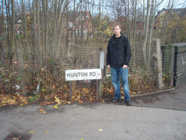 Cllr Matt Bennett on Hunton Road